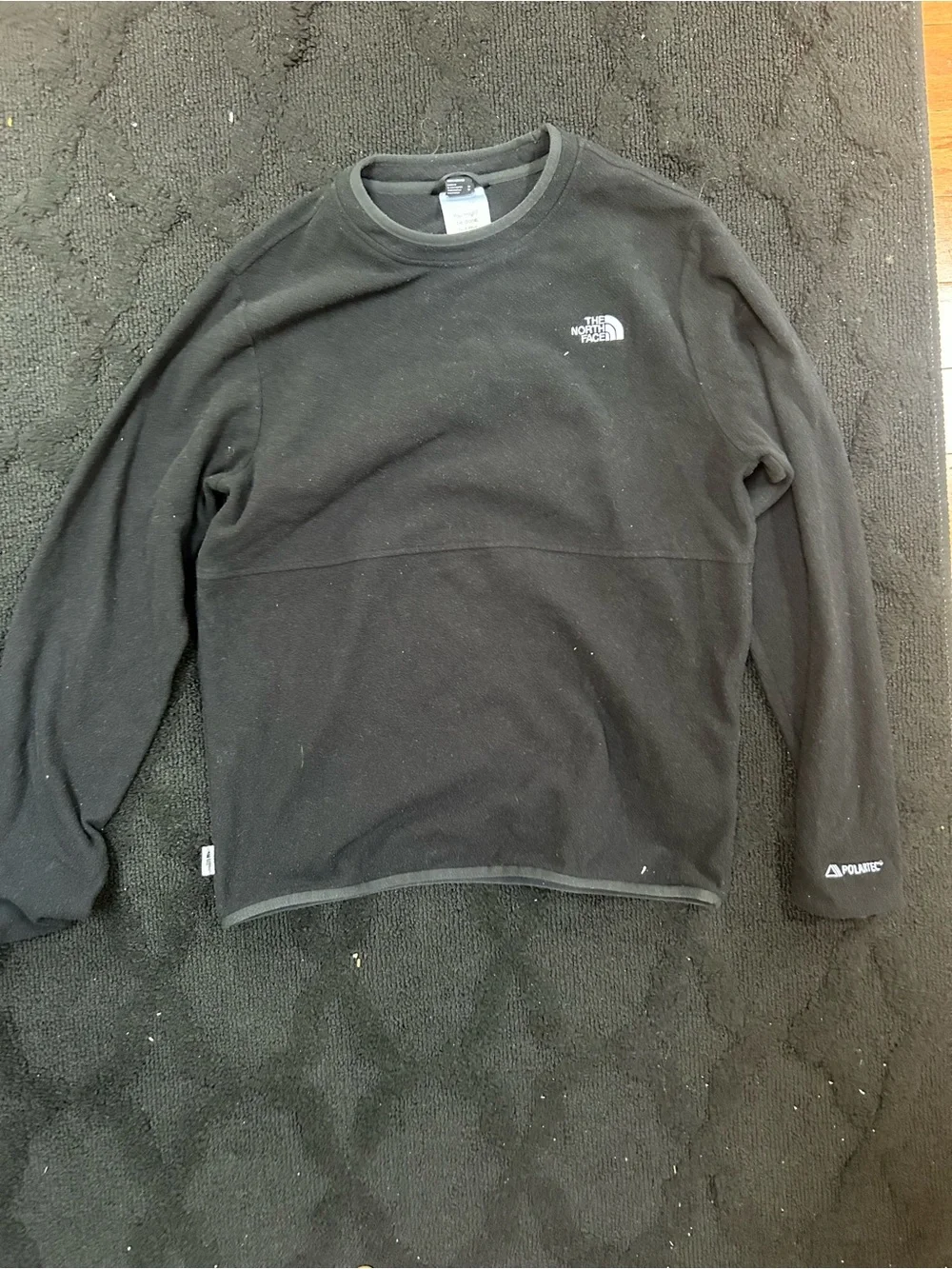 The North Face Men's Black Crewneck Polartec Pullover